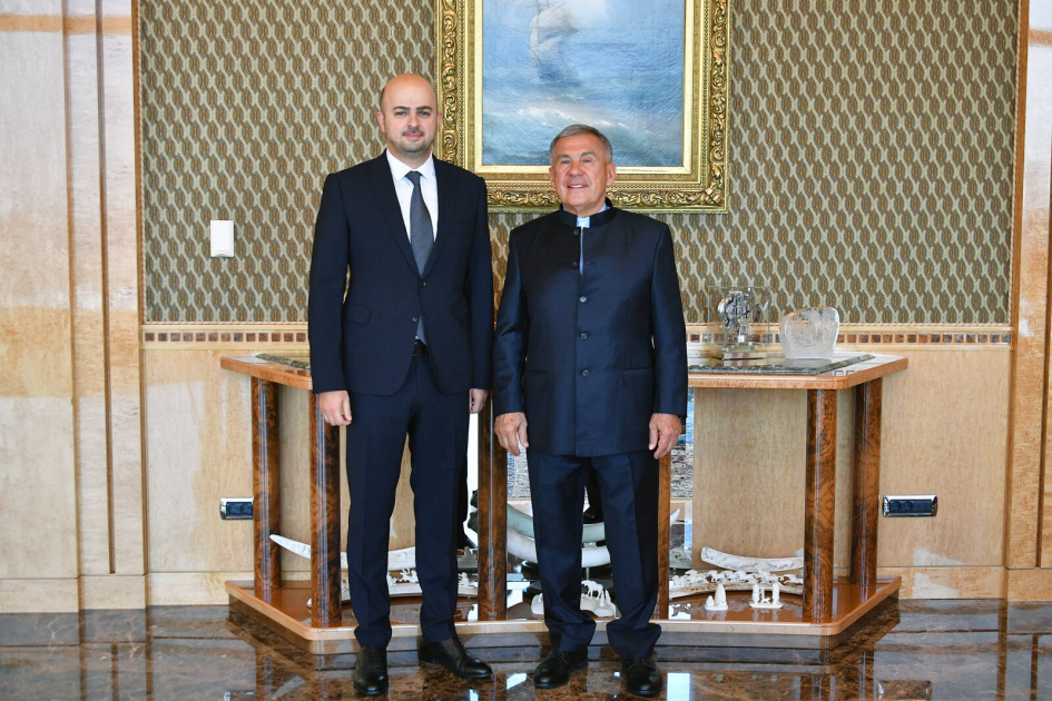 George Kazanda Kazanda Rüstəm Minnixanov Azərbaycan Prezidentinin xüsusi nümayəndəsi ...